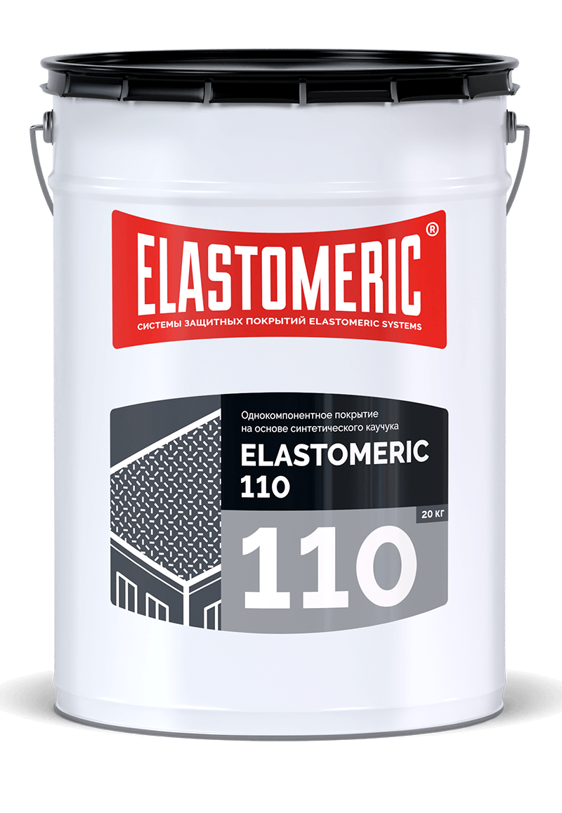Базовая гидроизоляционная мастика на основе синтетических каучуков - Elastomeric 110 20 кг Белый
