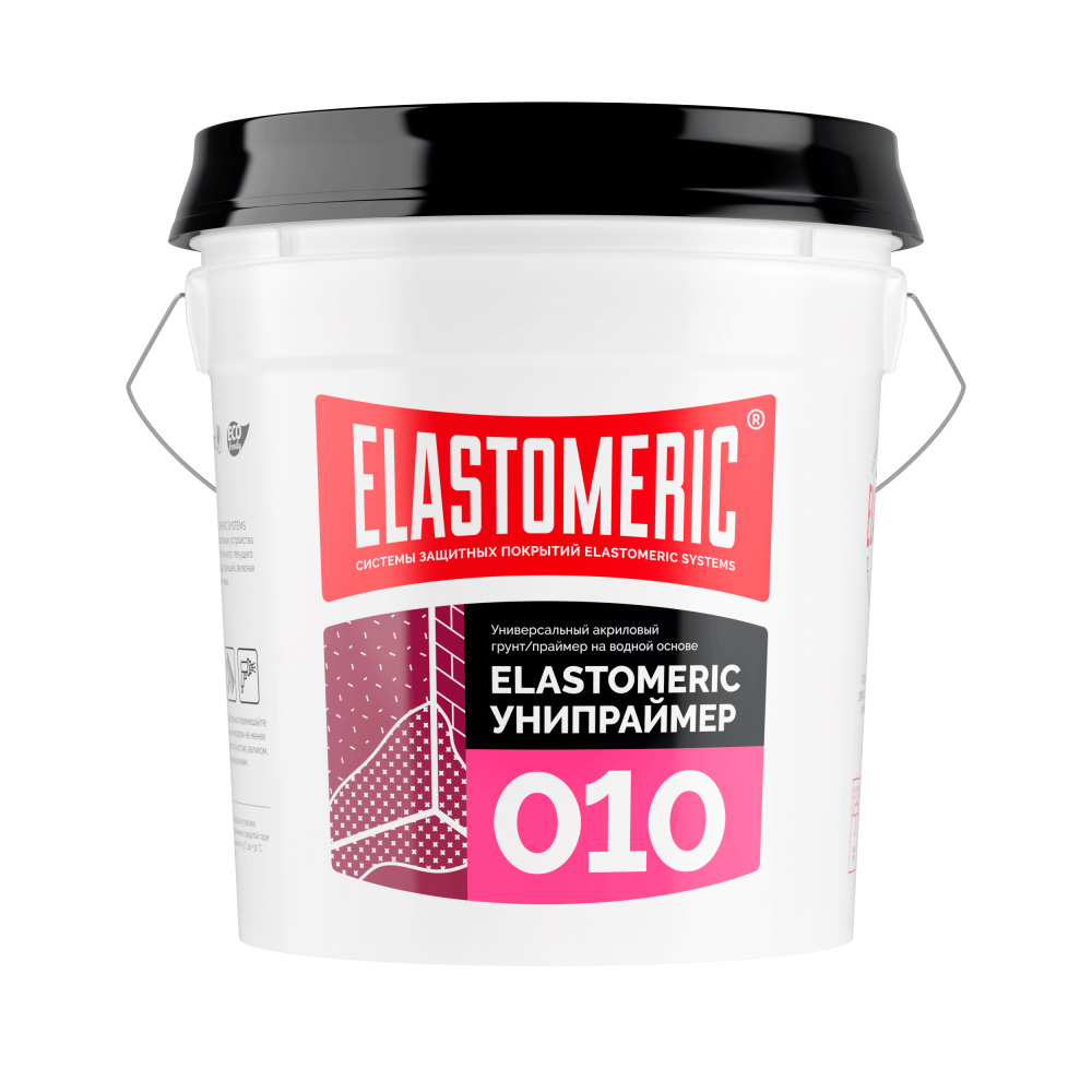 Универсальная акриловая высоко концентрированная грунтовка - Elastomeric 010 ЮниПрайм(ведро 17 кг.)