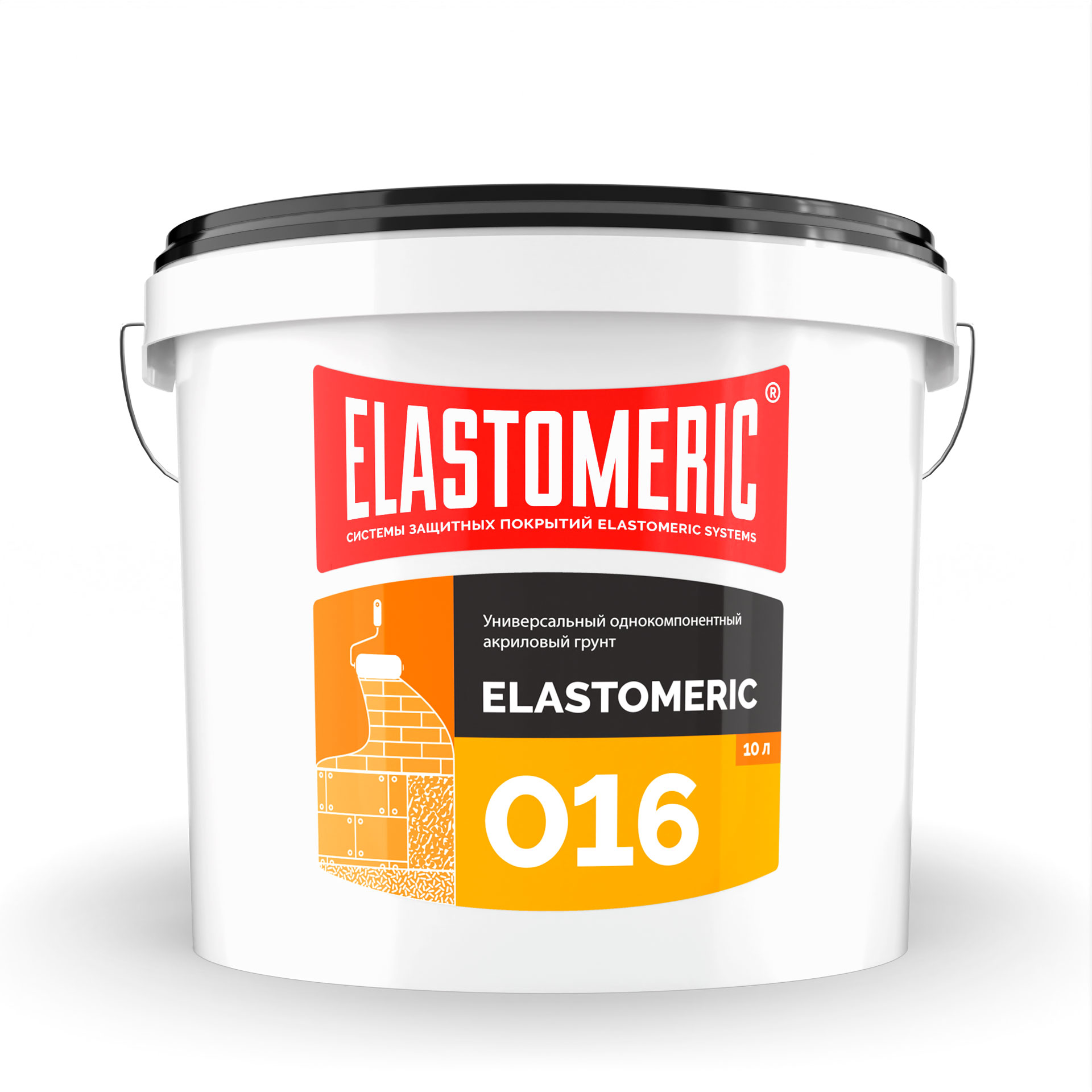 Универсальный однокомпонентный акриловый грунт Elastomeric 016 10л