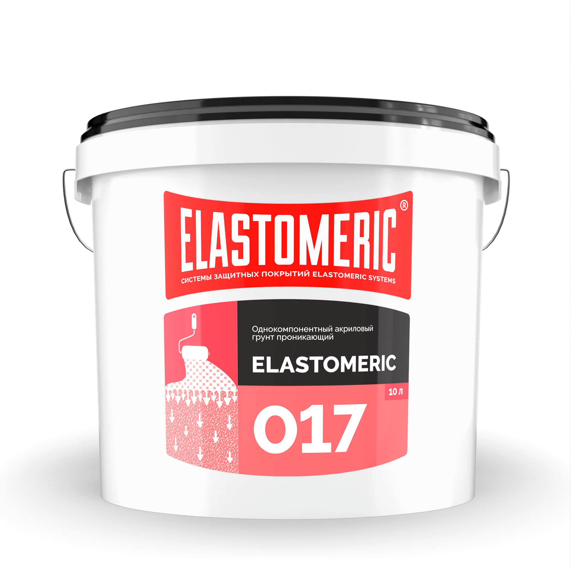 Однокомпонентный акриловый грунт проникающий Elastomeric 017 10л