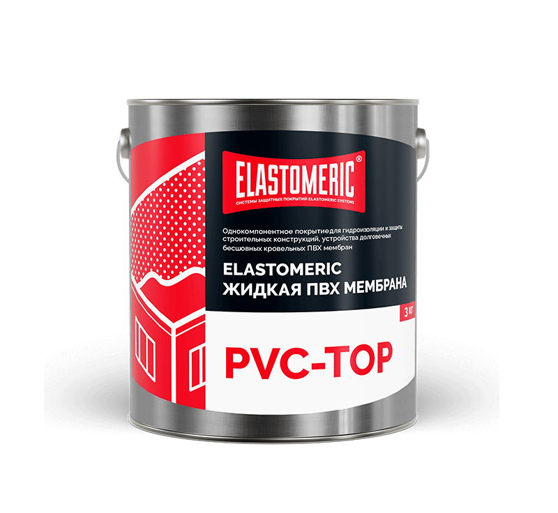 Жидкая ПВХ мембрана - Elastomeric Жидкий ПВХ (финишный слой) 3 кг