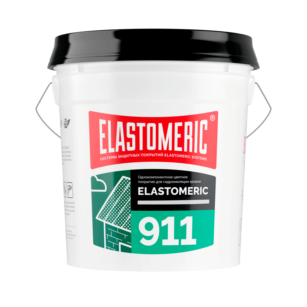 Гидроизоляция металлической и шиферной кровли - Elastomeric 911 20 кг RAL 7016 антрацитово-серый